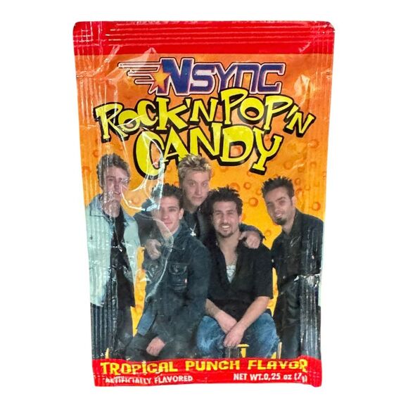 NSYNC Rock N Pop'n Candy Tropical Punch Flavor‎ Y2K Pop Band Collectible RARE - Picture 1 of 2